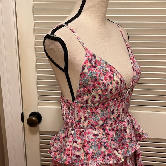 Maison Maar Tiered Midi Dress in Pink Multicolor, Size Small, NWOT - Picture 7 of 17